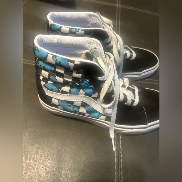 Vans Butterfly Checkerboard Sk8-Hi Womens Shoes size womens 8 - Picture 3 of 10